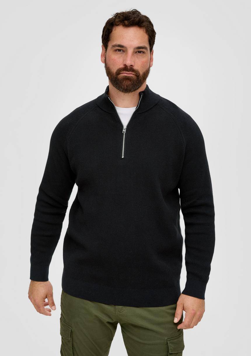 S.Oliver Feinstrickpullover aus Baumwolle