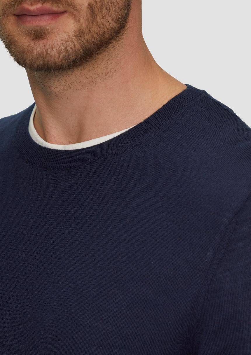 S.Oliver Feinstrickpullover Aus Reiner Merinowolle