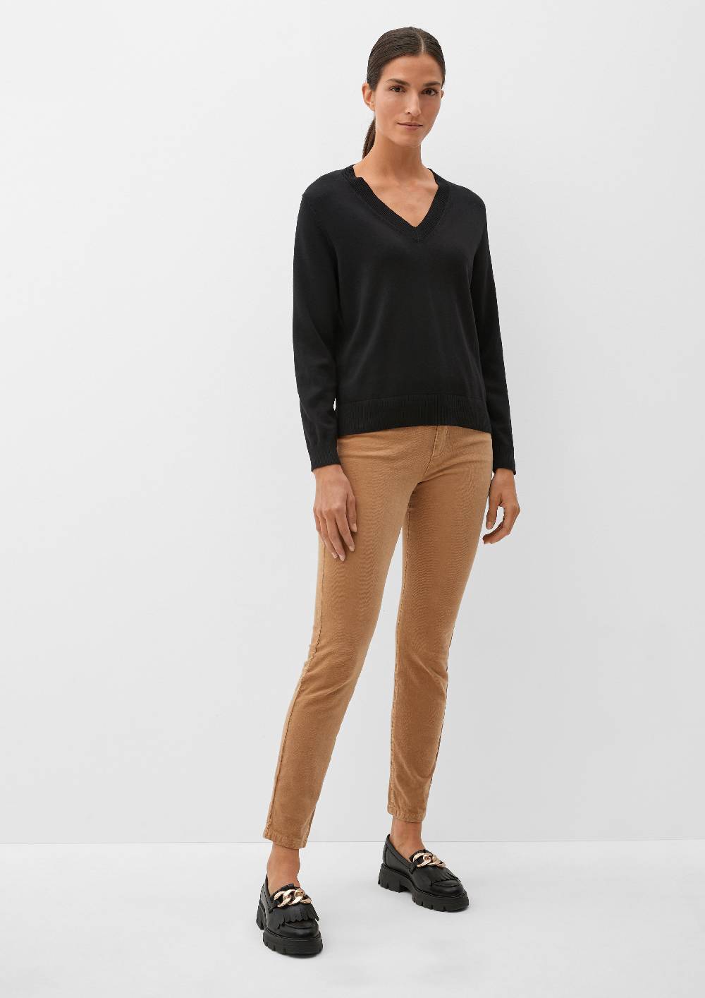 S.Oliver Feinstrickpullover Aus Viskosemix