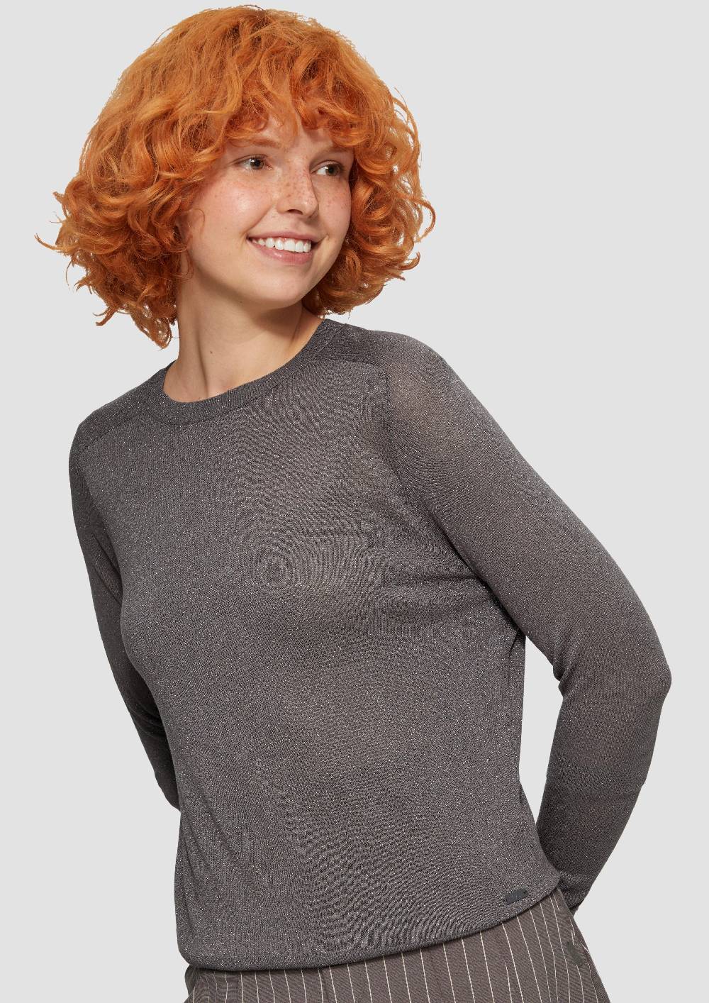 S.Oliver Feinstrickpullover In Glitzeroptik