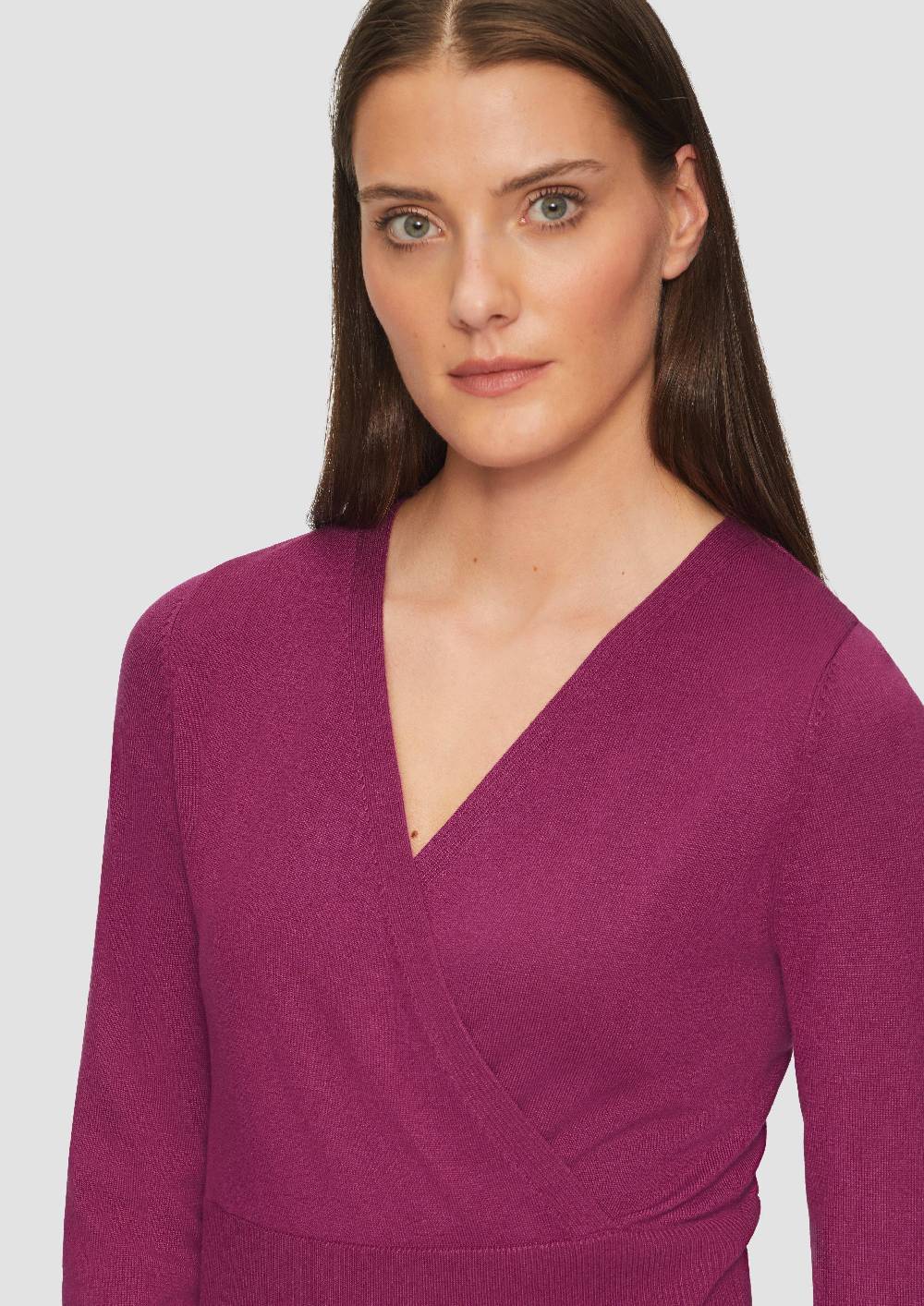 S.Oliver Feinstrickpullover In Wickel-Optik