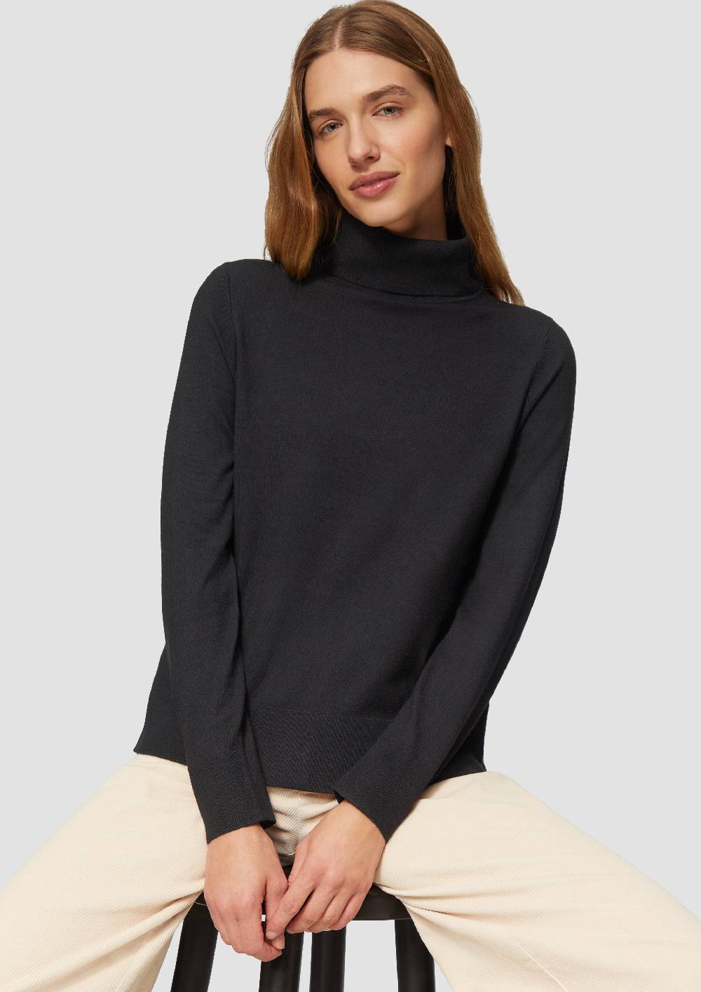 S.Oliver Feinstrickpullover Mit Rollkragen