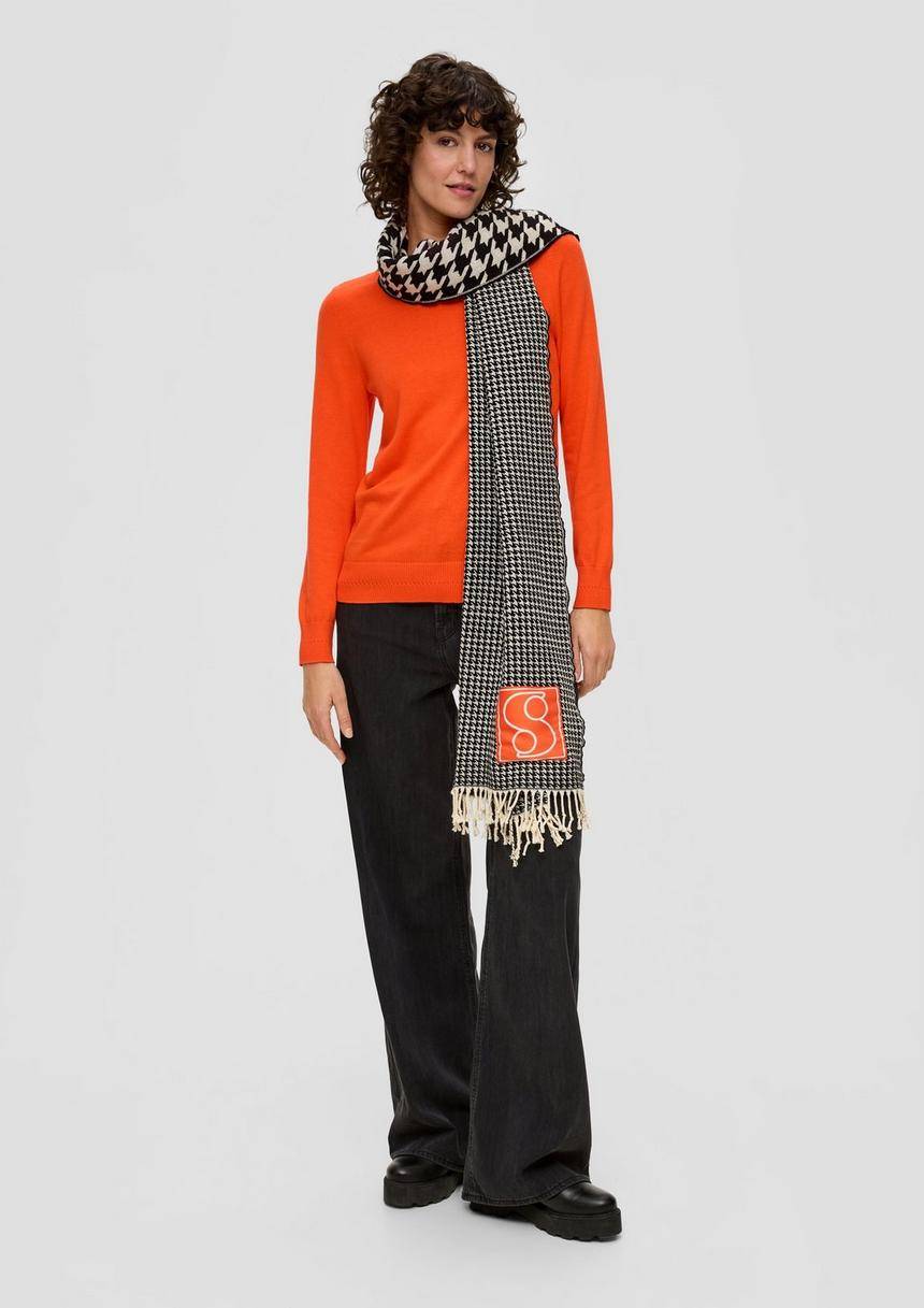 S.Oliver Feinstrickpullover Mit U-Boot-Ausschnitt