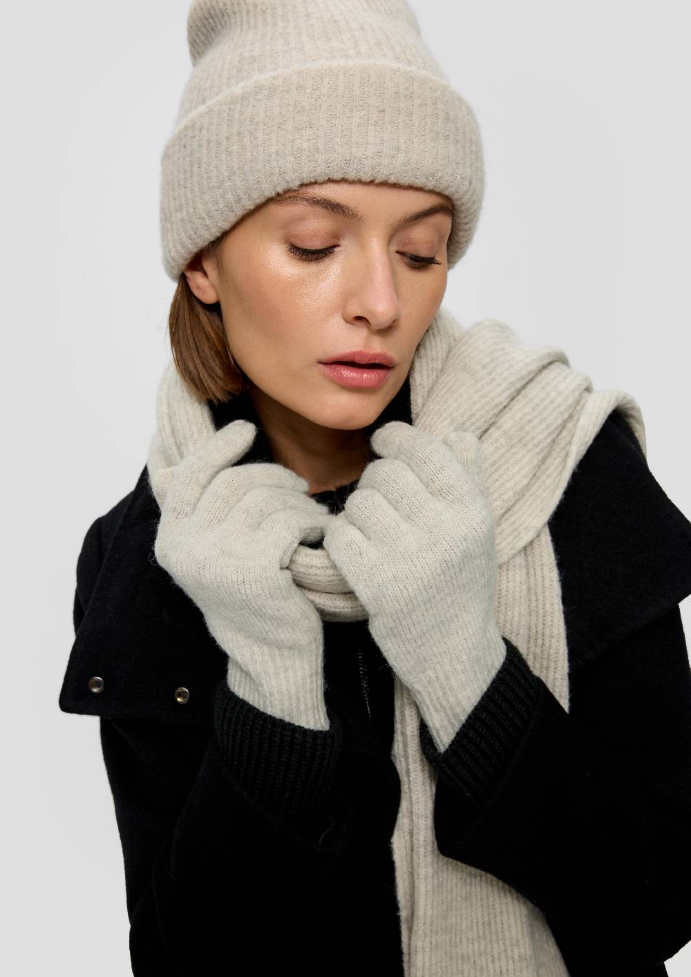 S.Oliver Fingerhandschuhe In Feinstrick