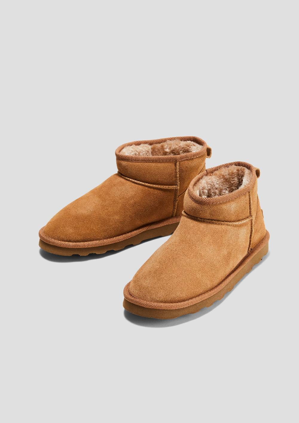 S.Oliver Flache Stiefel Aus Leder