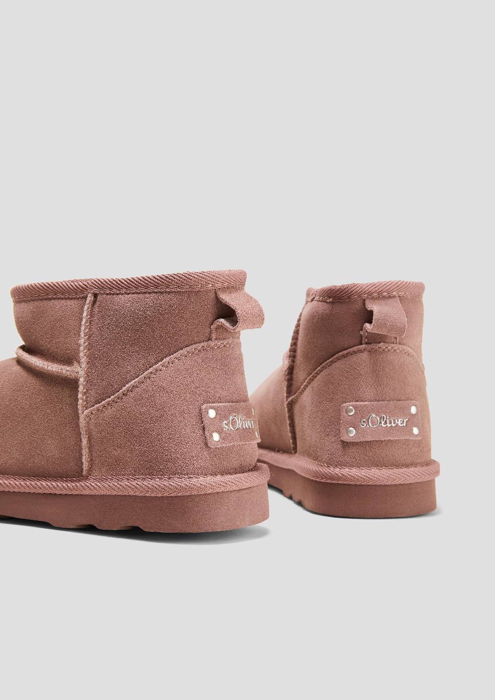 S.Oliver Flache Stiefel Aus Leder