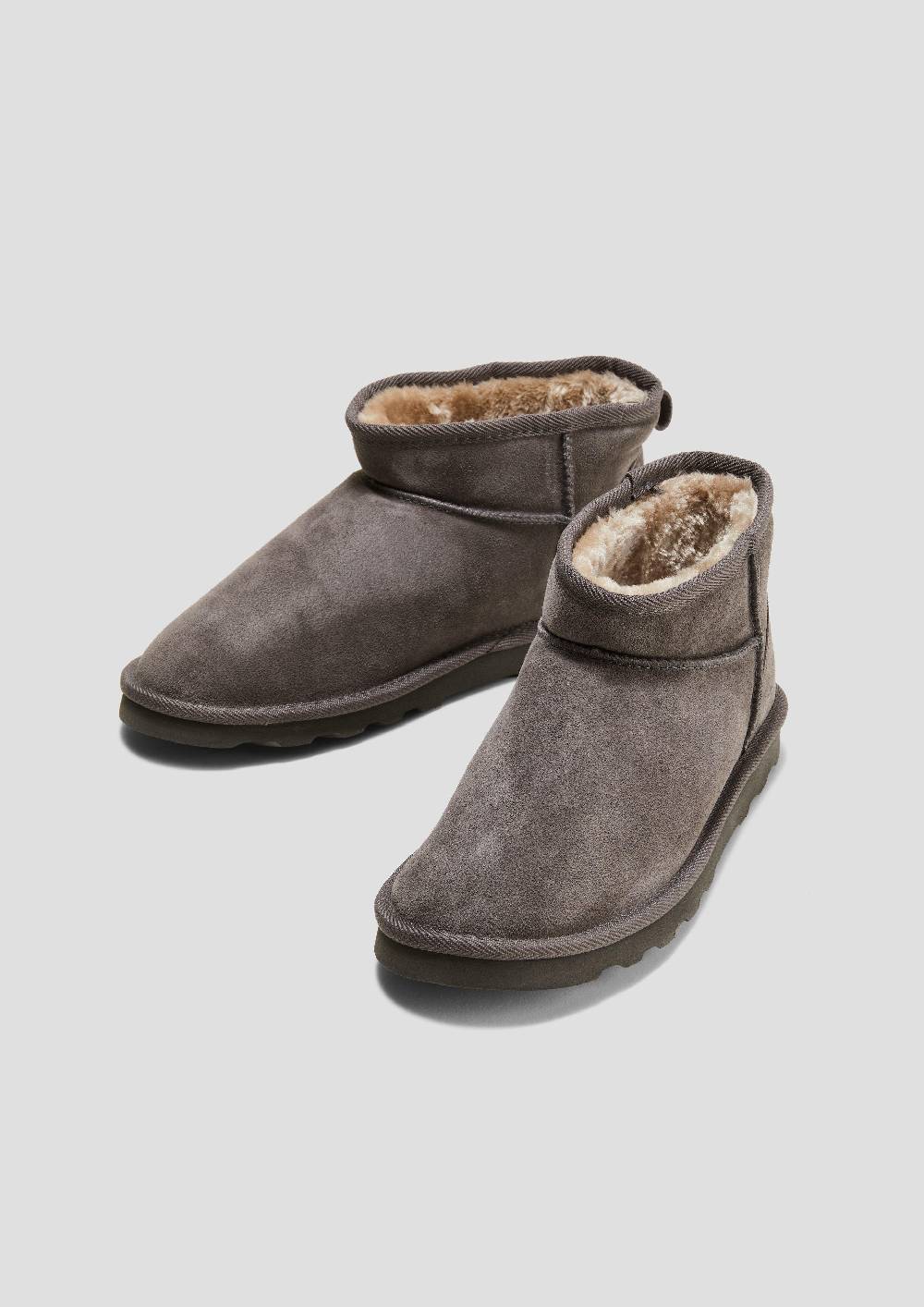 S.Oliver Flache Stiefel Aus Leder