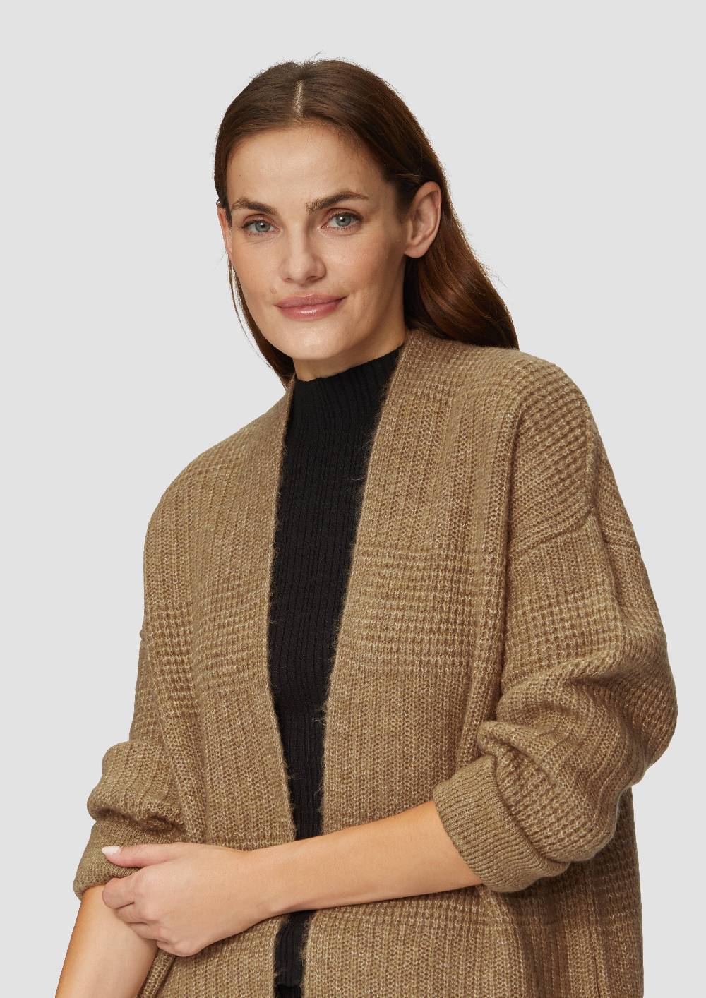 S.Oliver Flauschige Strickjacke In Oversize