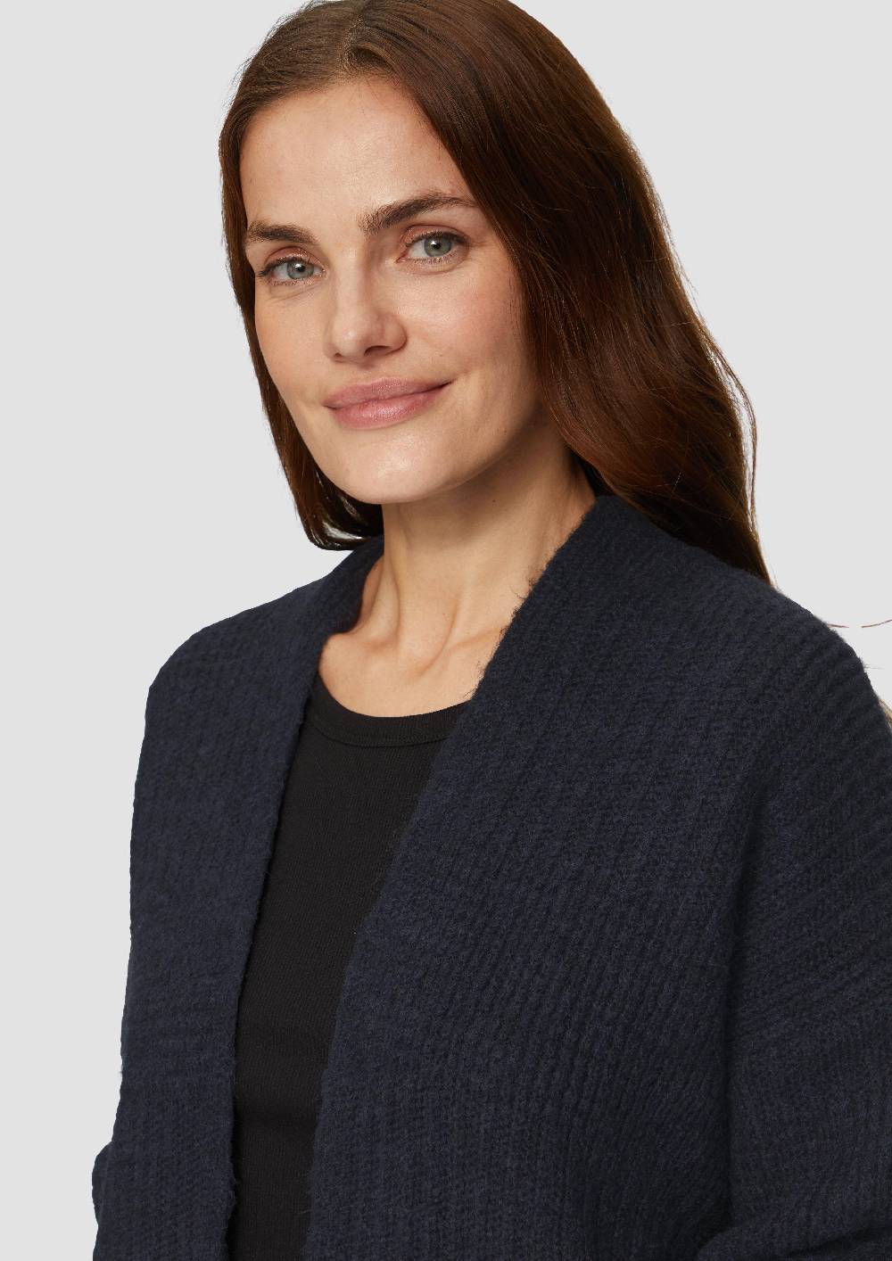 S.Oliver Flauschige Strickjacke In Oversize