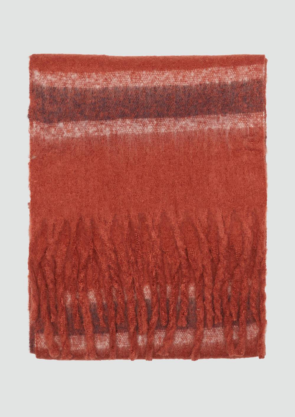 S.Oliver Flauschiger Schal Mit Fransen