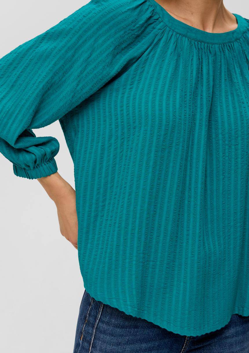S.Oliver Fließende Bluse Mit Streifenmuster