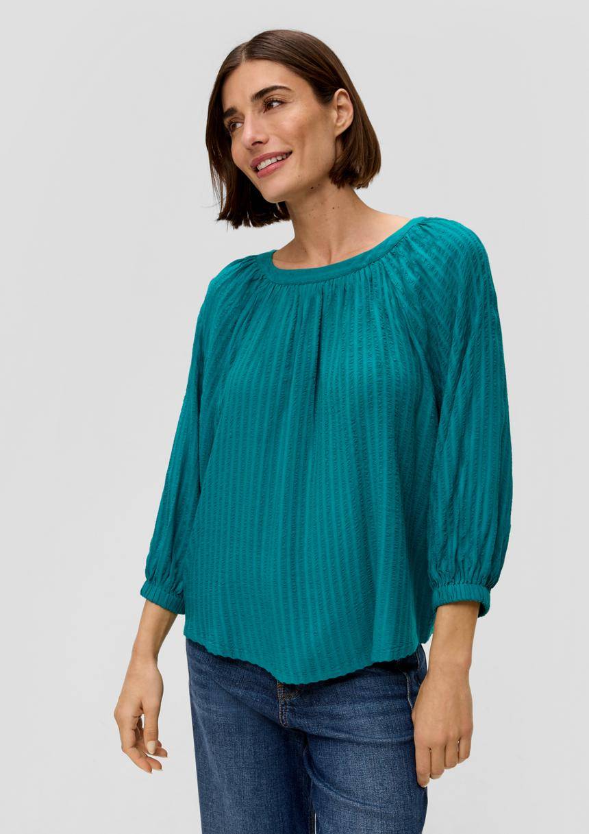 S.Oliver Fließende Bluse mit Streifenmuster