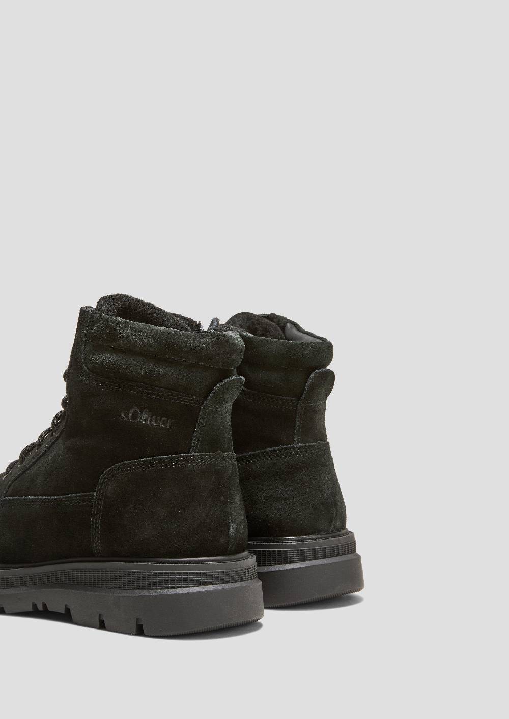 S.Oliver Gefütterte Boots Aus Leder