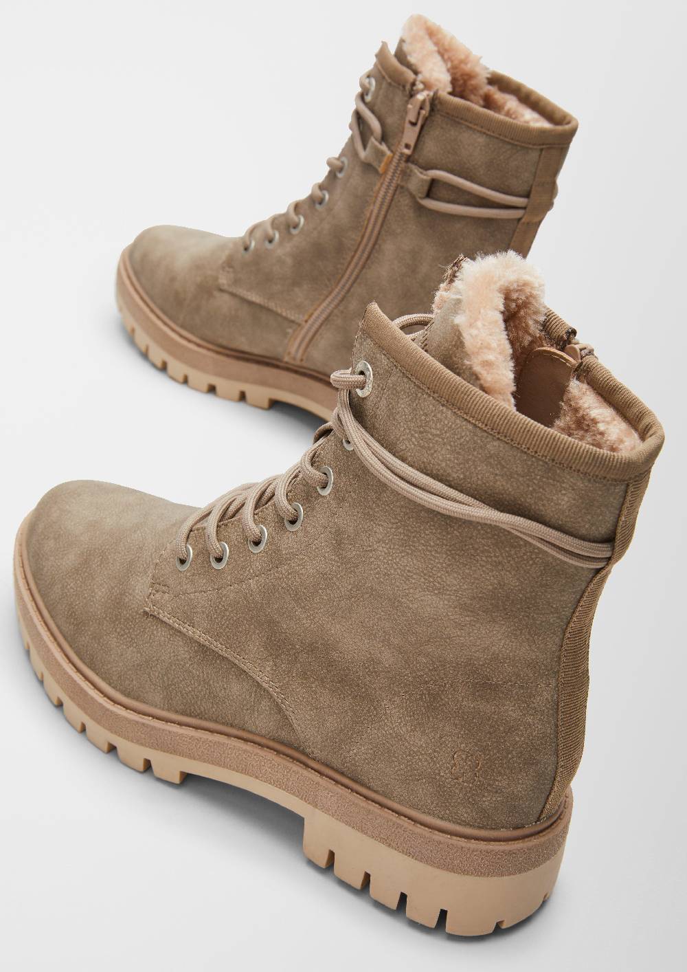 S.Oliver Gefütterte Boots Aus Lederimitat