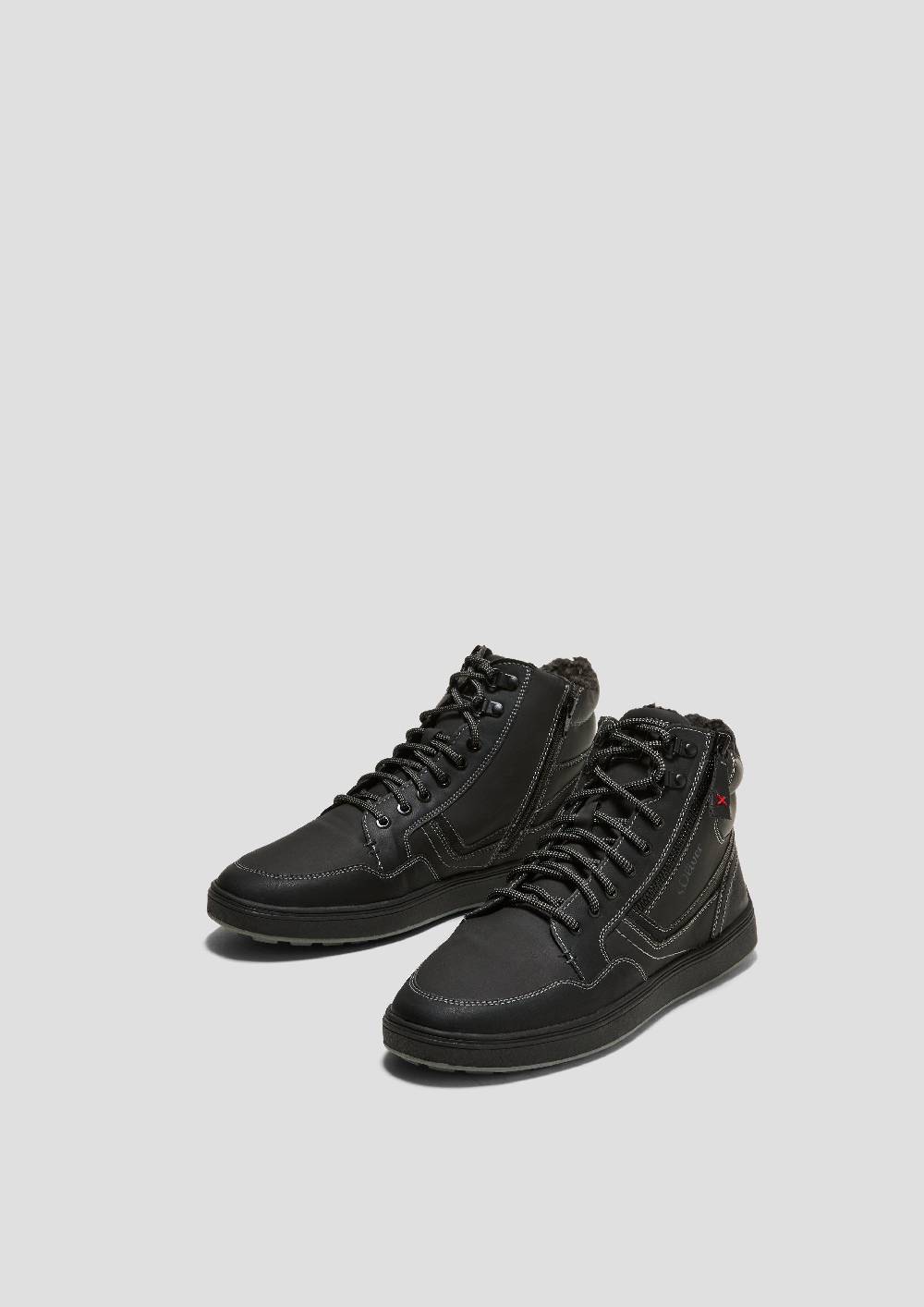 S.Oliver Gefütterte Boots Mit Kontrastnähten