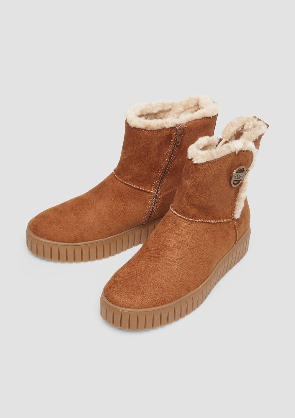 S.Oliver Gefütterte Boots Mit Plateausohle