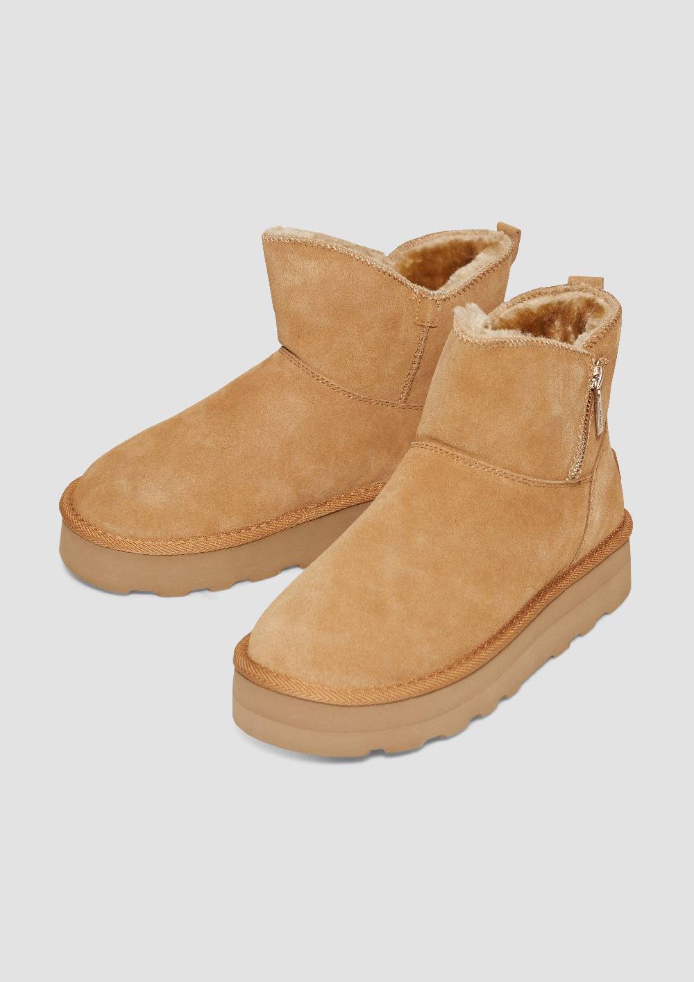 S.Oliver Gefütterte Stiefel Aus Rindsleder