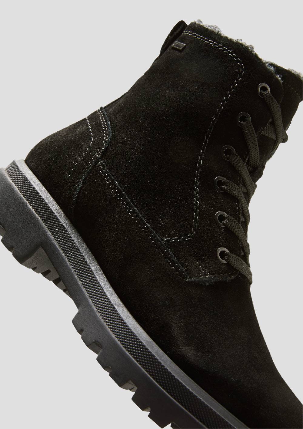 S.Oliver Gefütterte Stiefel Aus Veloursleder