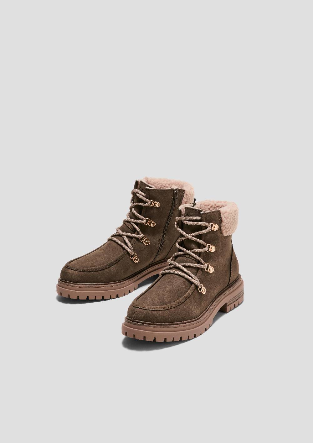 S.Oliver Gefütterte Stiefel In Veloursleder-Optik