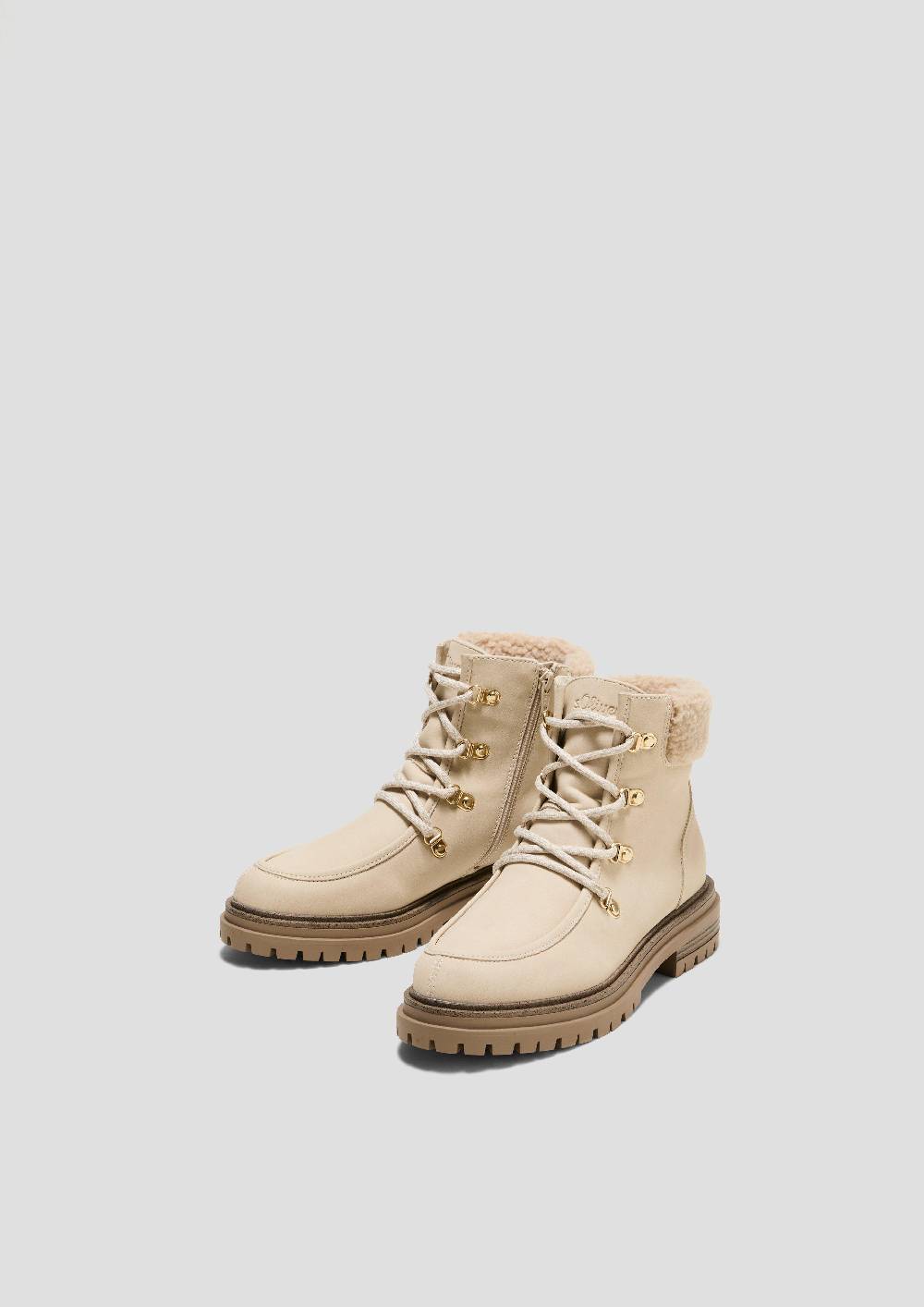 S.Oliver Gefütterte Stiefel In Veloursleder-Optik