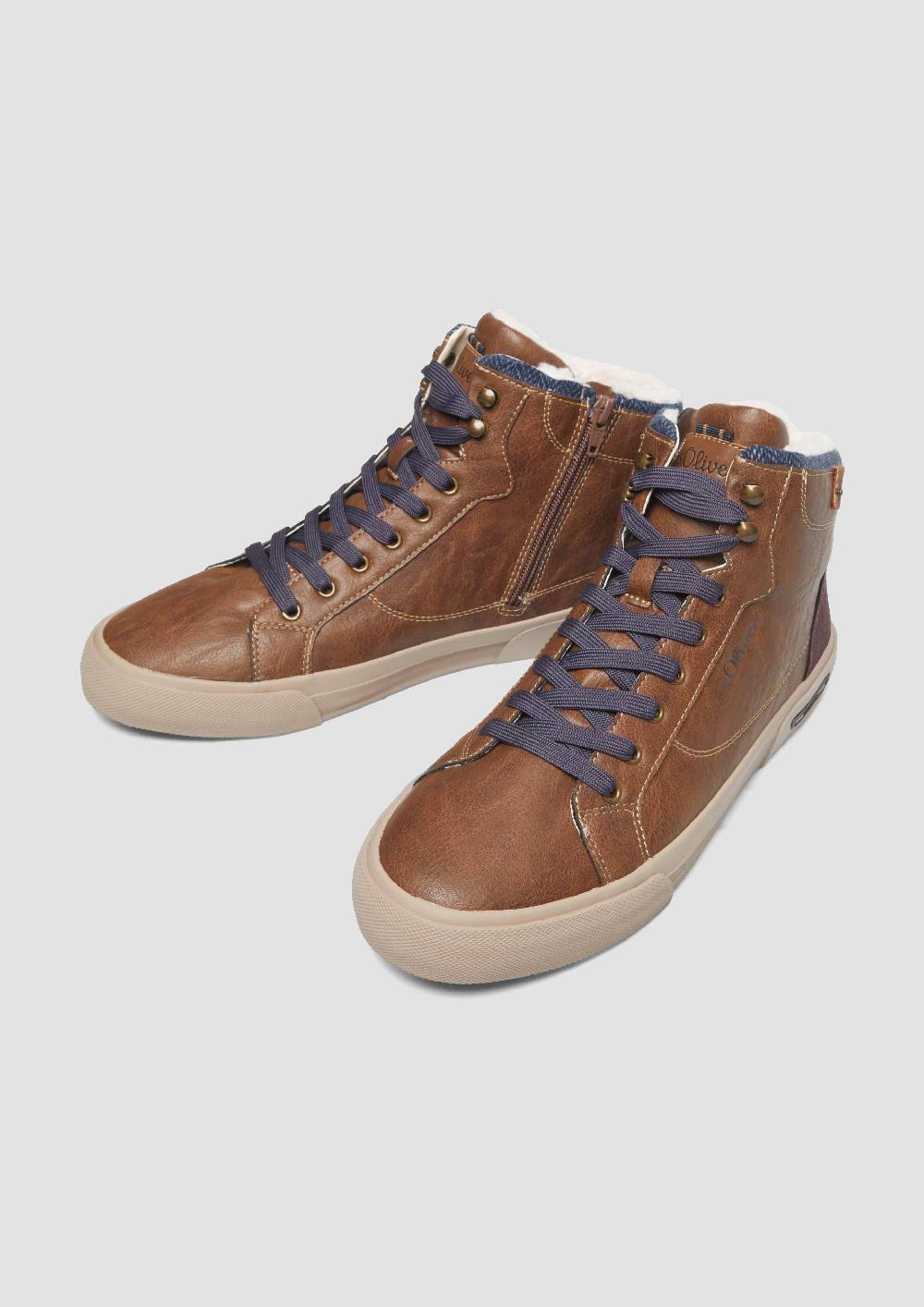 S.Oliver Gefütterte Stiefel Mit Logo-Detail