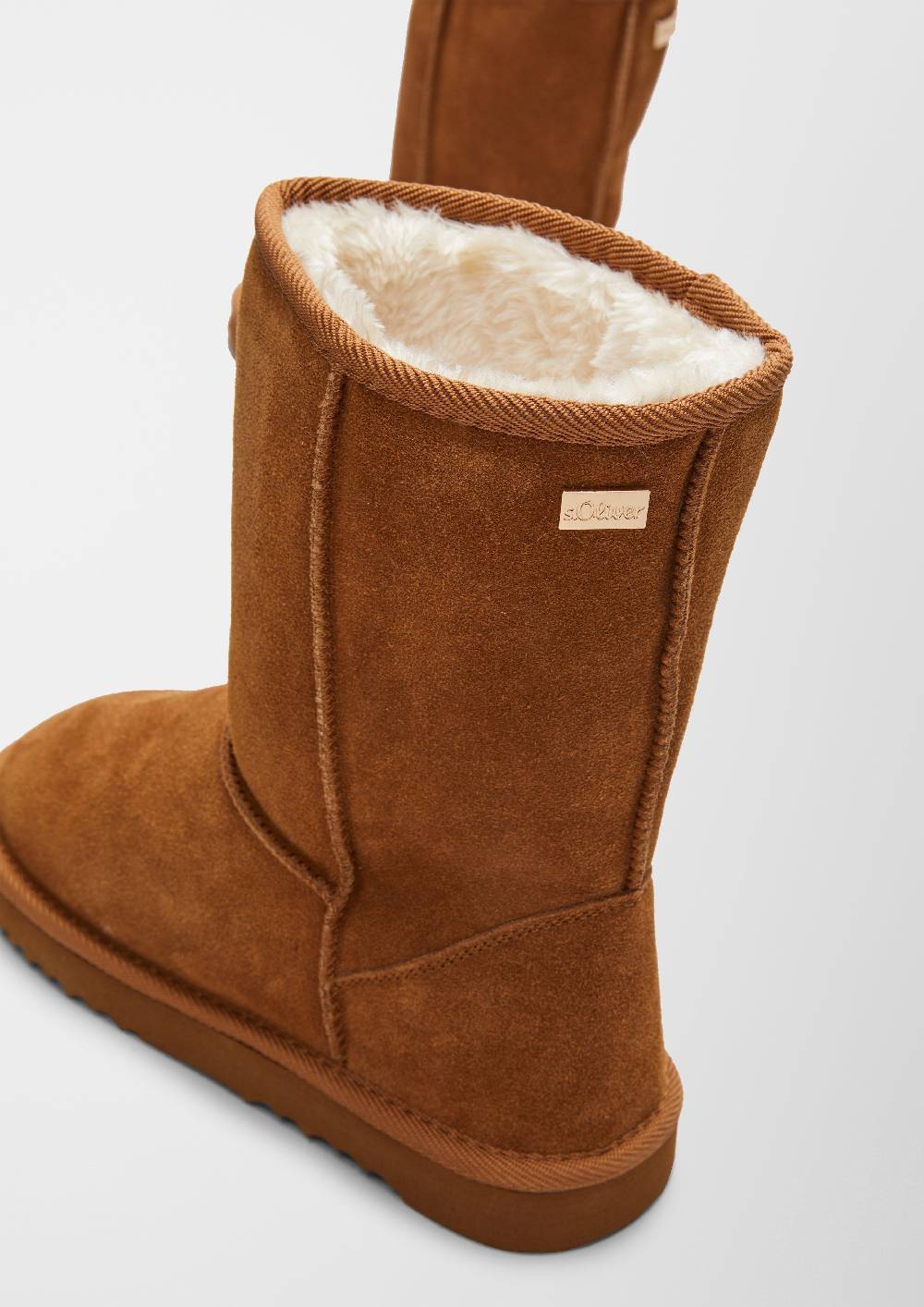 S.Oliver Gefütterte Velourslederstiefel