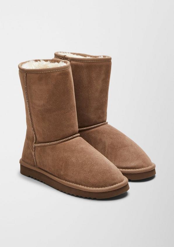 S.Oliver Gefütterte Velourslederstiefel