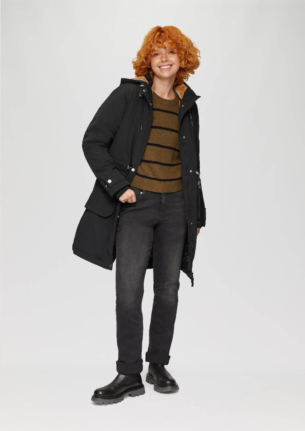 S.Oliver Gefütterter Parka Mit Kapuze