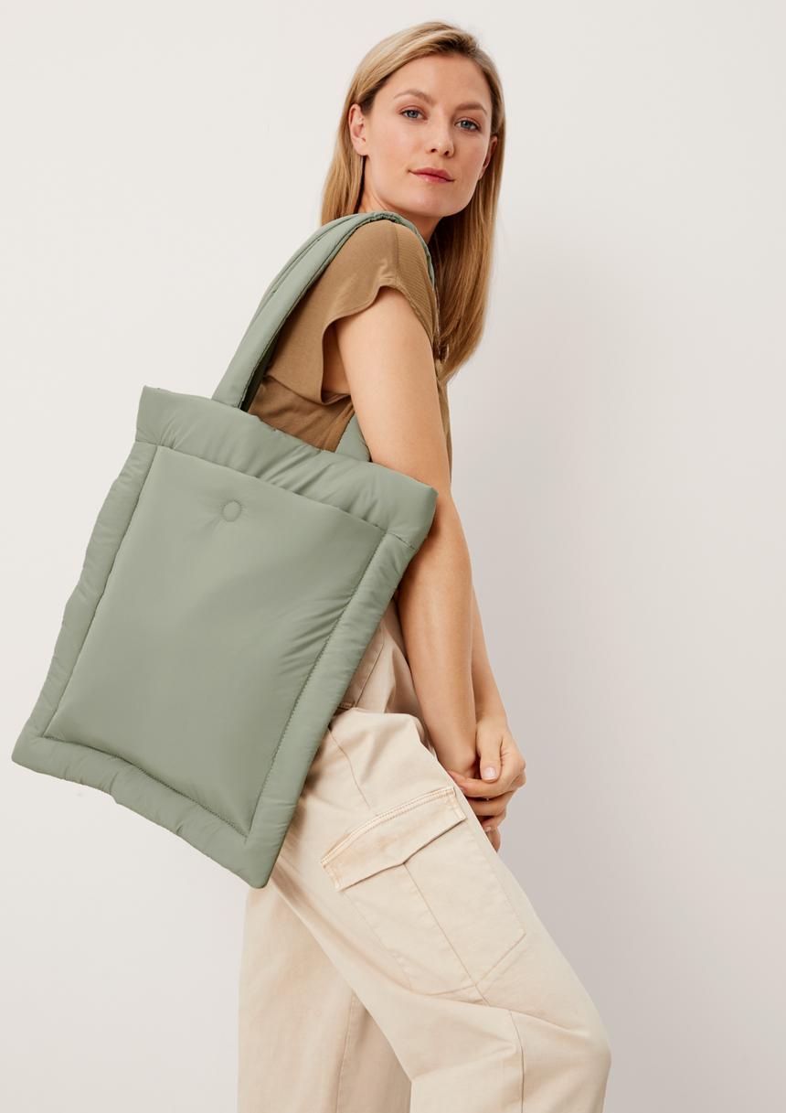 S.Oliver Gefütterter Shopper Mit Steppnaht