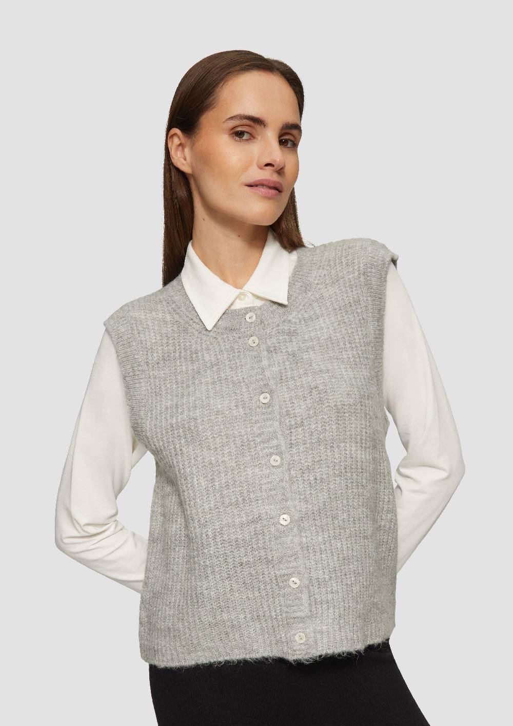 S.Oliver Geknöpfte Strickweste