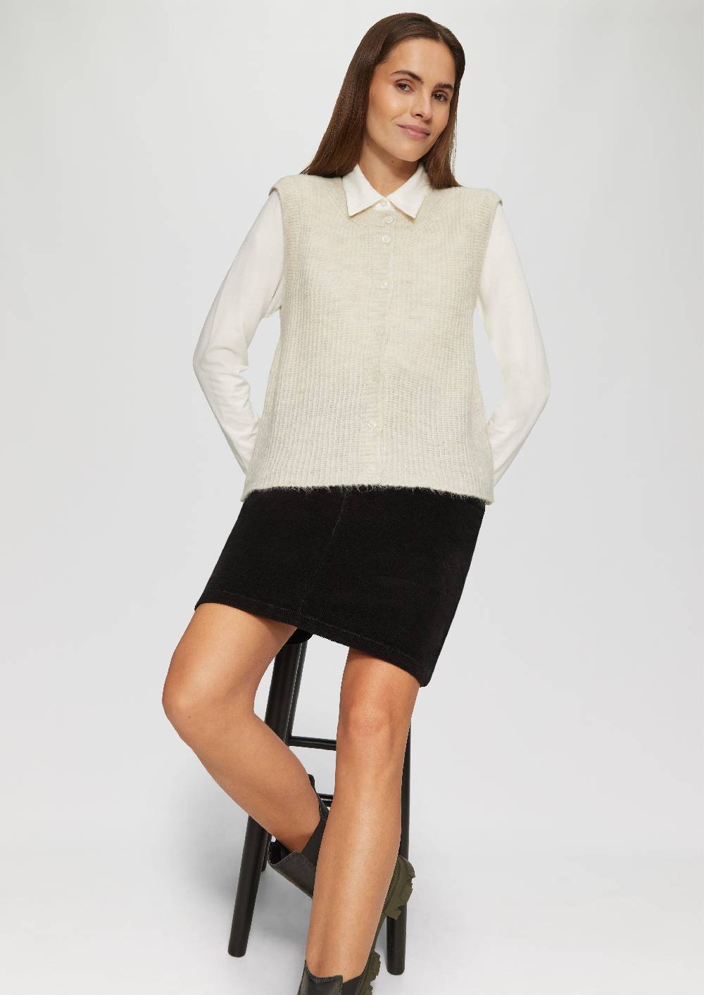 S.Oliver Geknöpfte Strickweste