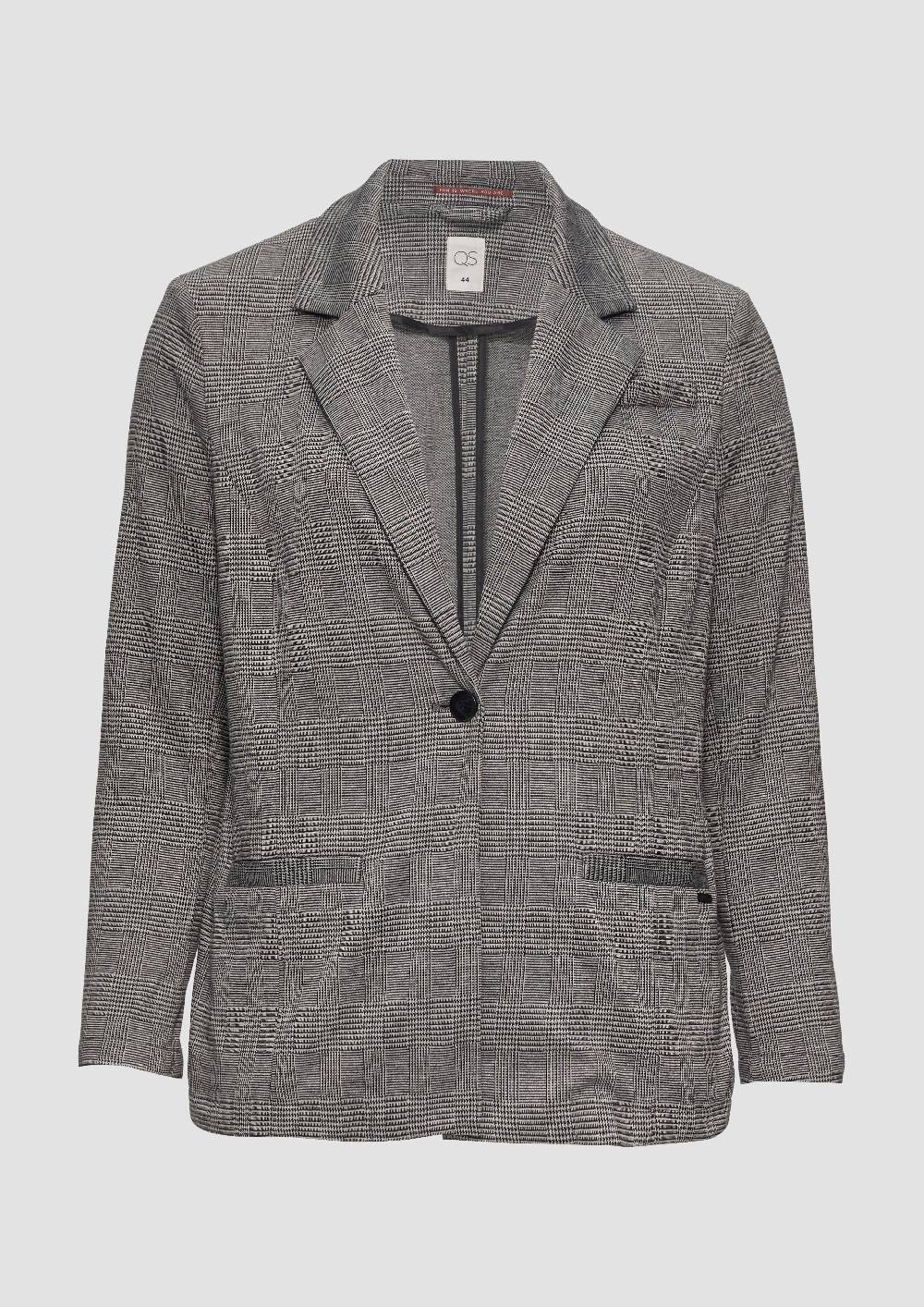 S.Oliver Gemusterter Blazer Aus Interlock-Jersey