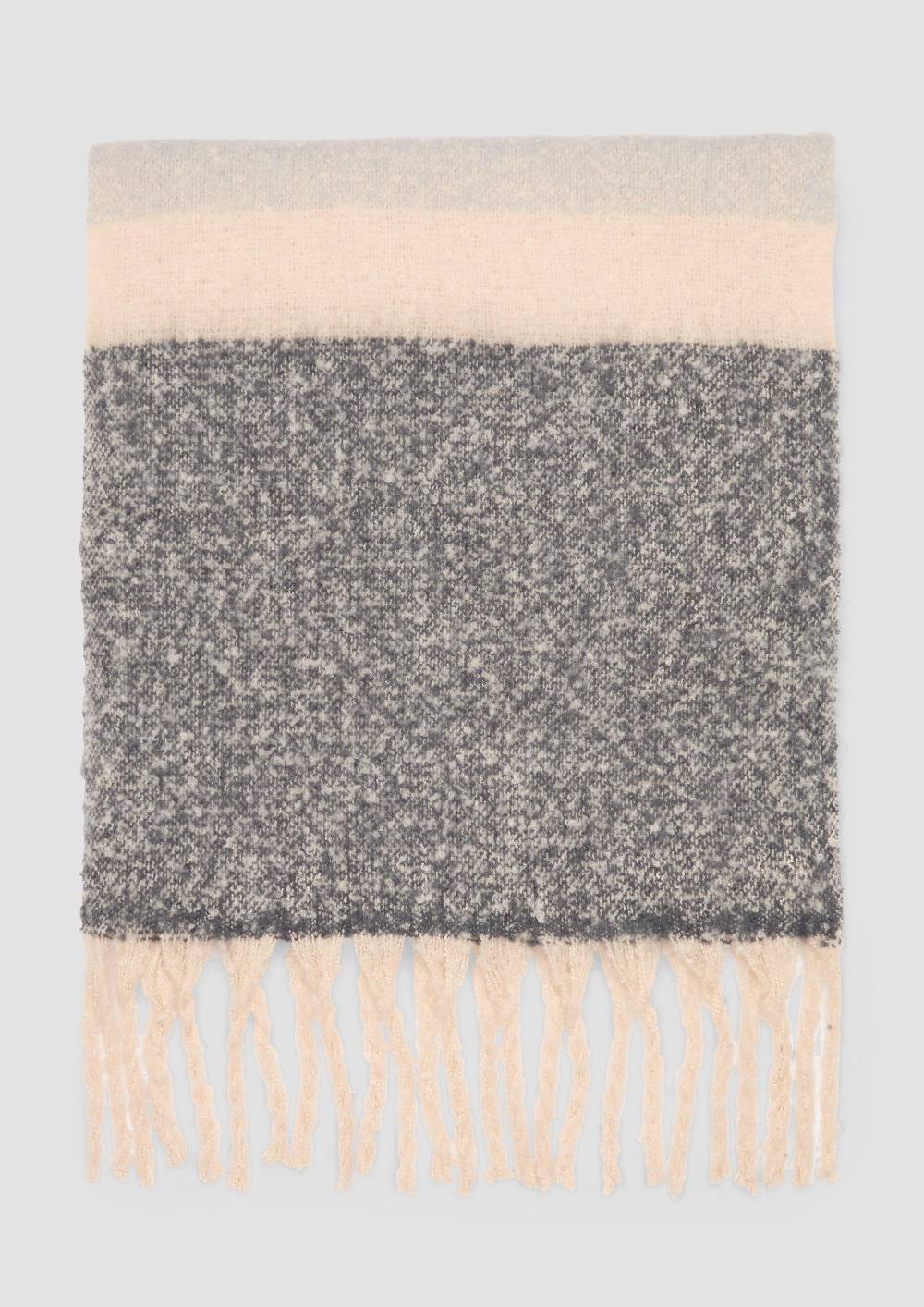 S.Oliver Gemusterter Fransenschal