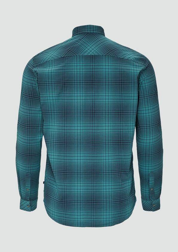 S.Oliver Gemustertes Hemd mit Button-Down-Kragen