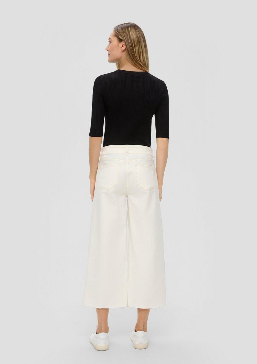 S.Oliver Gerippter Pullover Aus Viskosestretch