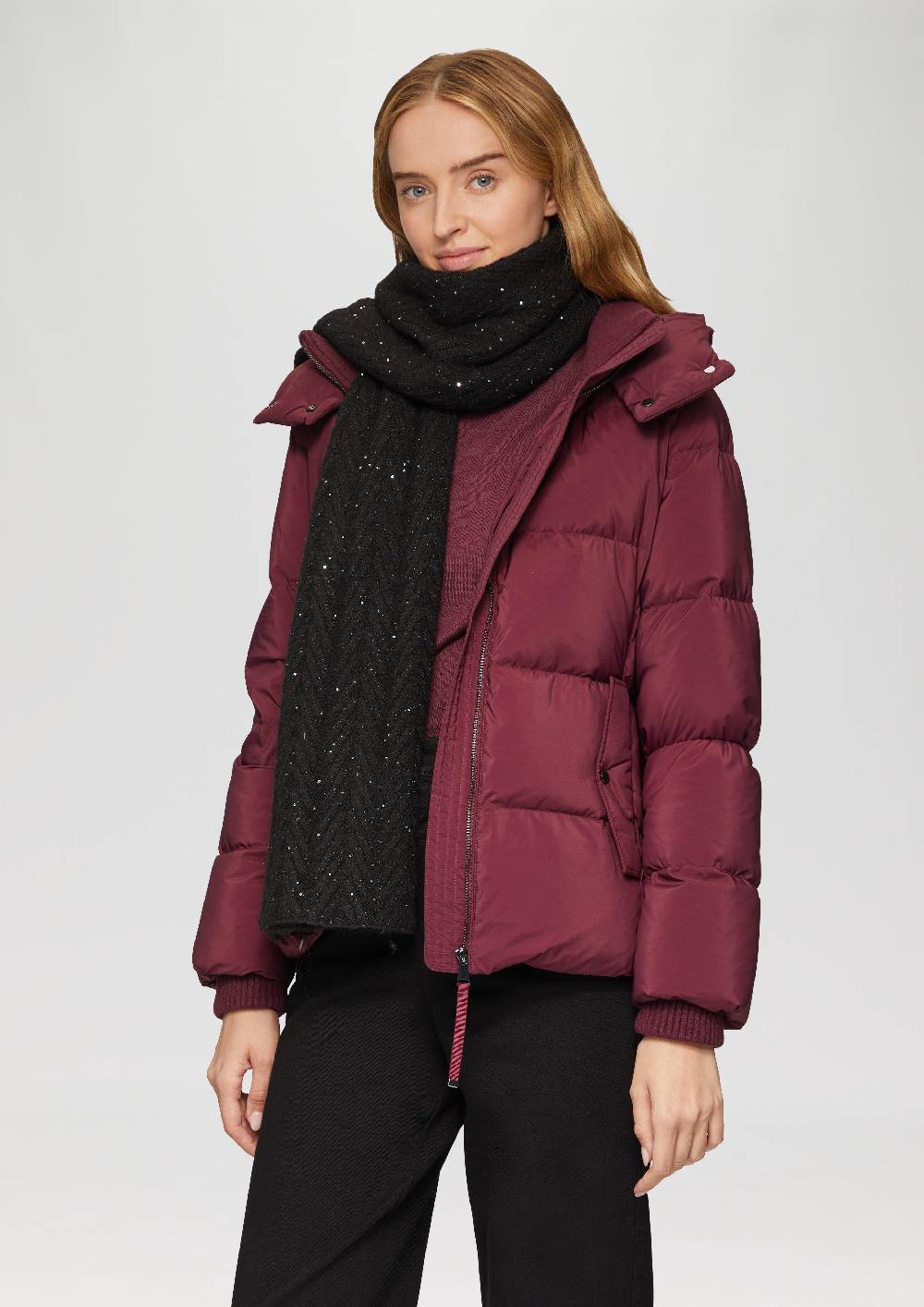 S.Oliver Gerippter Schal Aus Wollmix