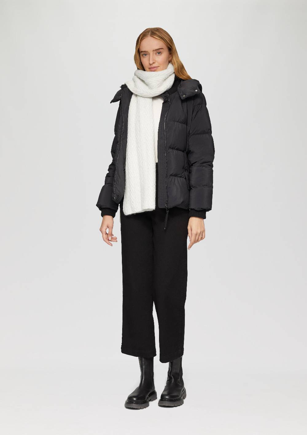 S.Oliver Gerippter Schal Aus Wollmix