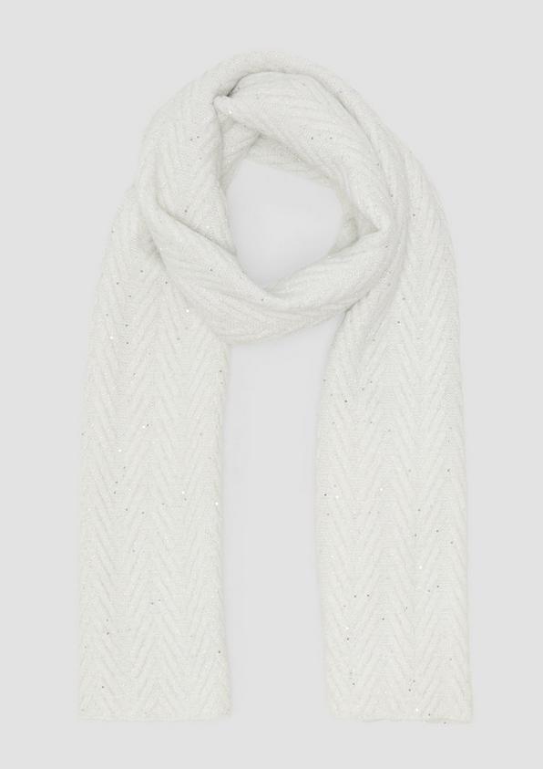 S.Oliver Gerippter Schal aus Wollmix