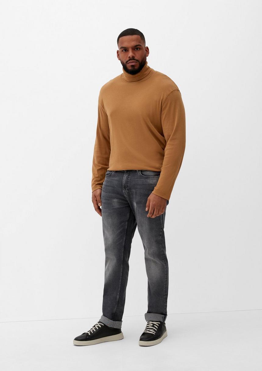 S.Oliver Geripptes Longsleeve Mit Turtleneck