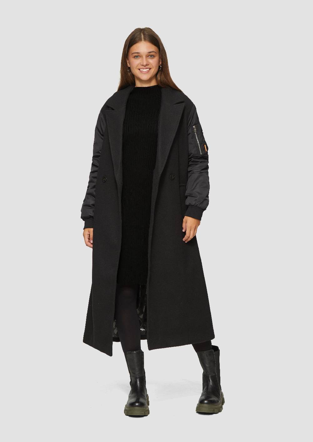 S.Oliver Geripptes Strickkleid Im Slim Fit