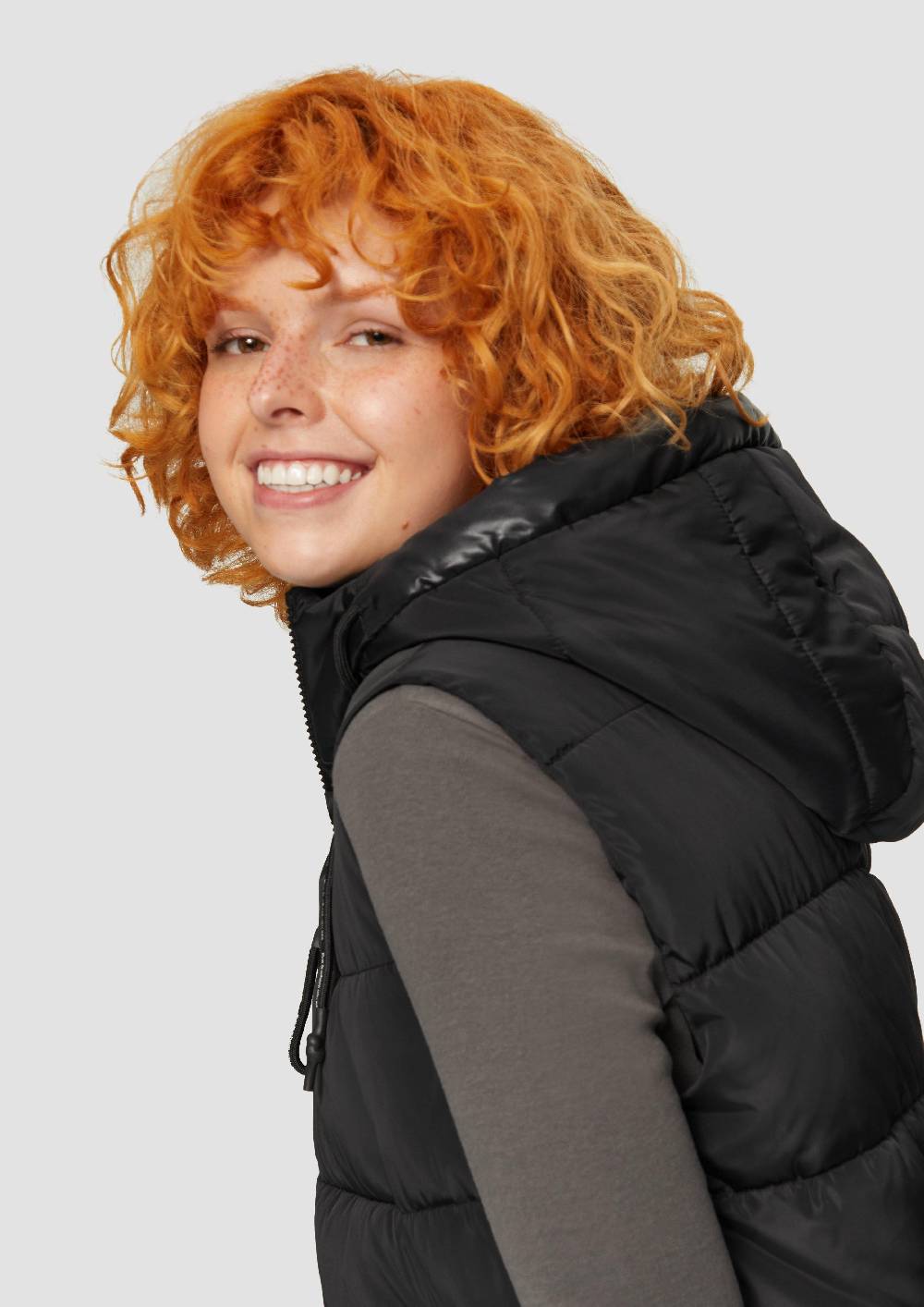 S.Oliver Gesteppte Outdoor-Weste Mit Kapuze