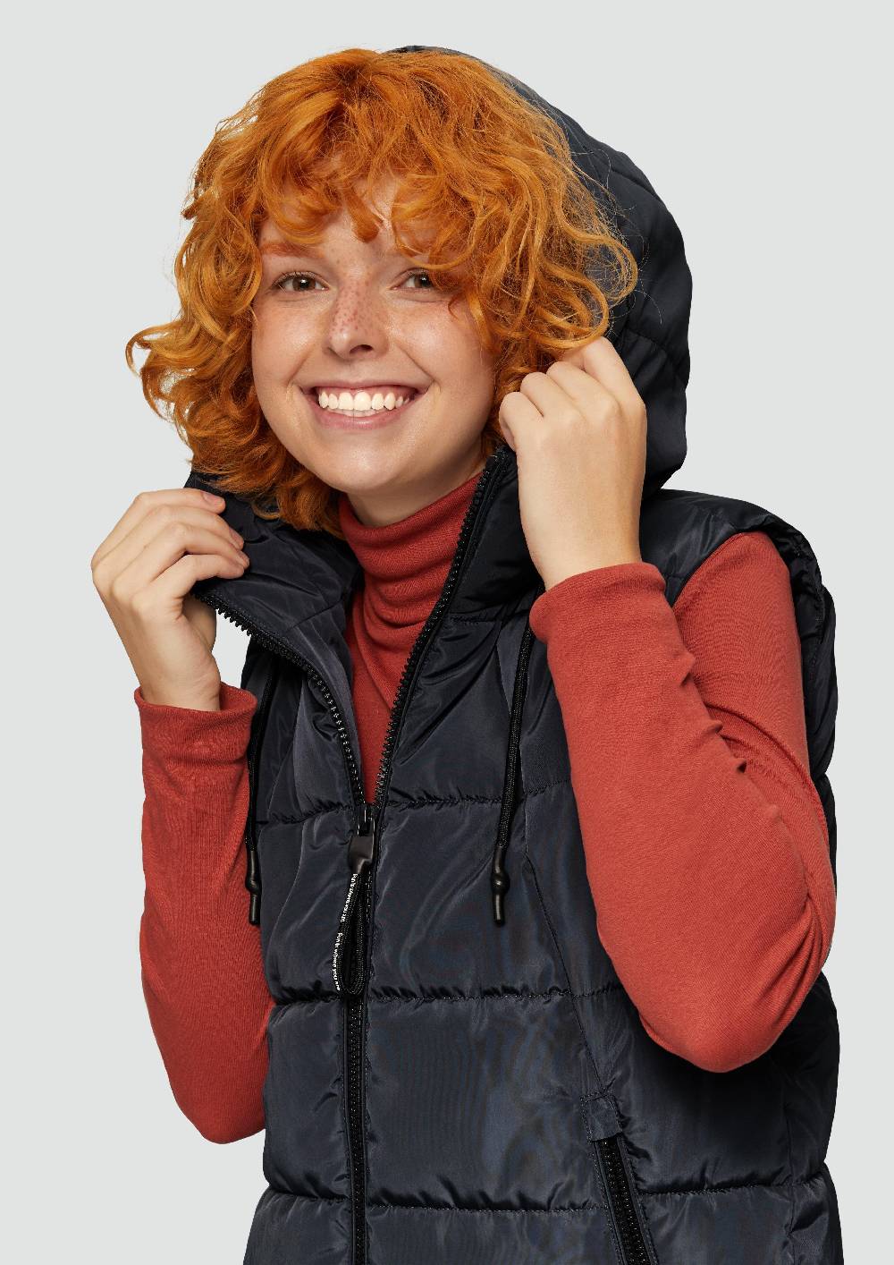 S.Oliver Gesteppte Outdoor-Weste Mit Kapuze