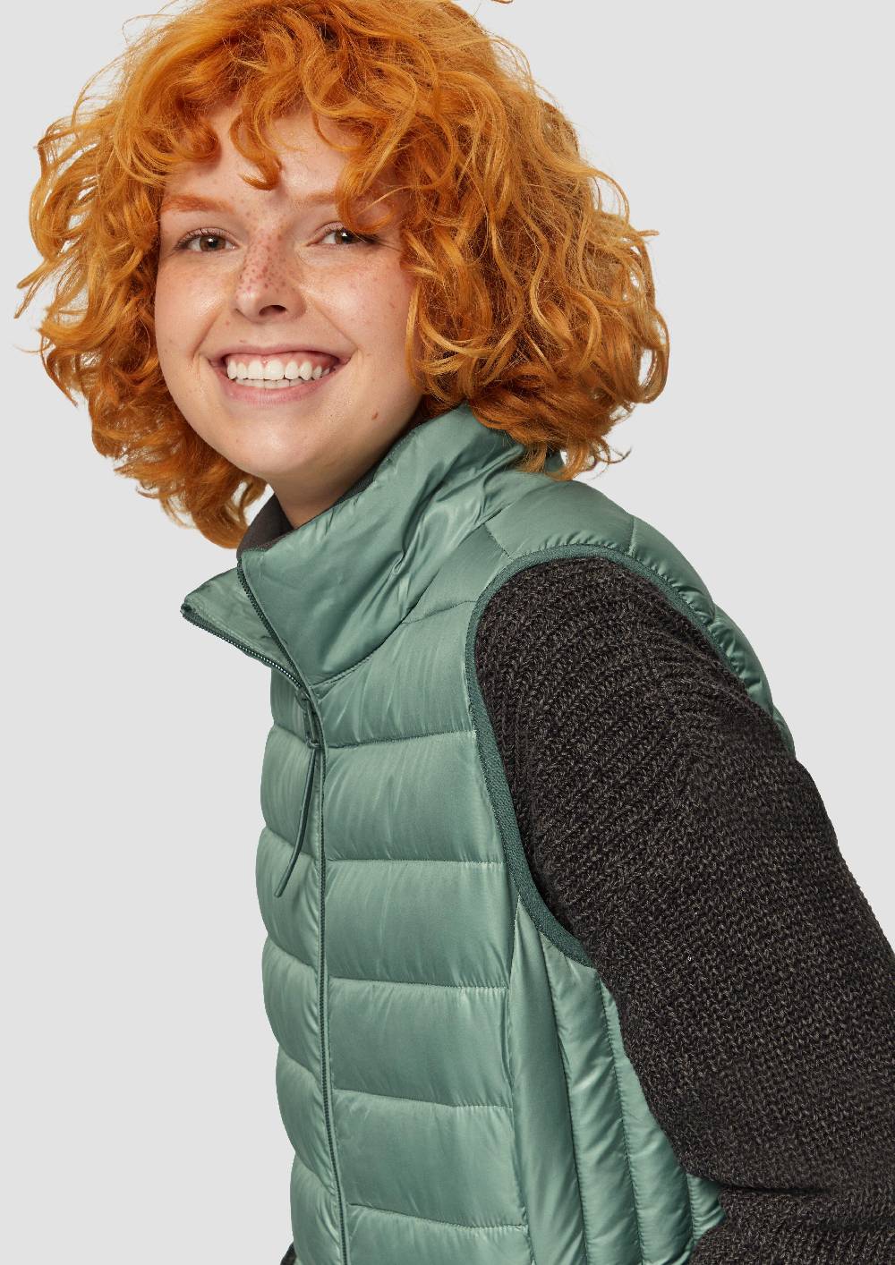 S.Oliver Gesteppte Weste Mit Stehkragen