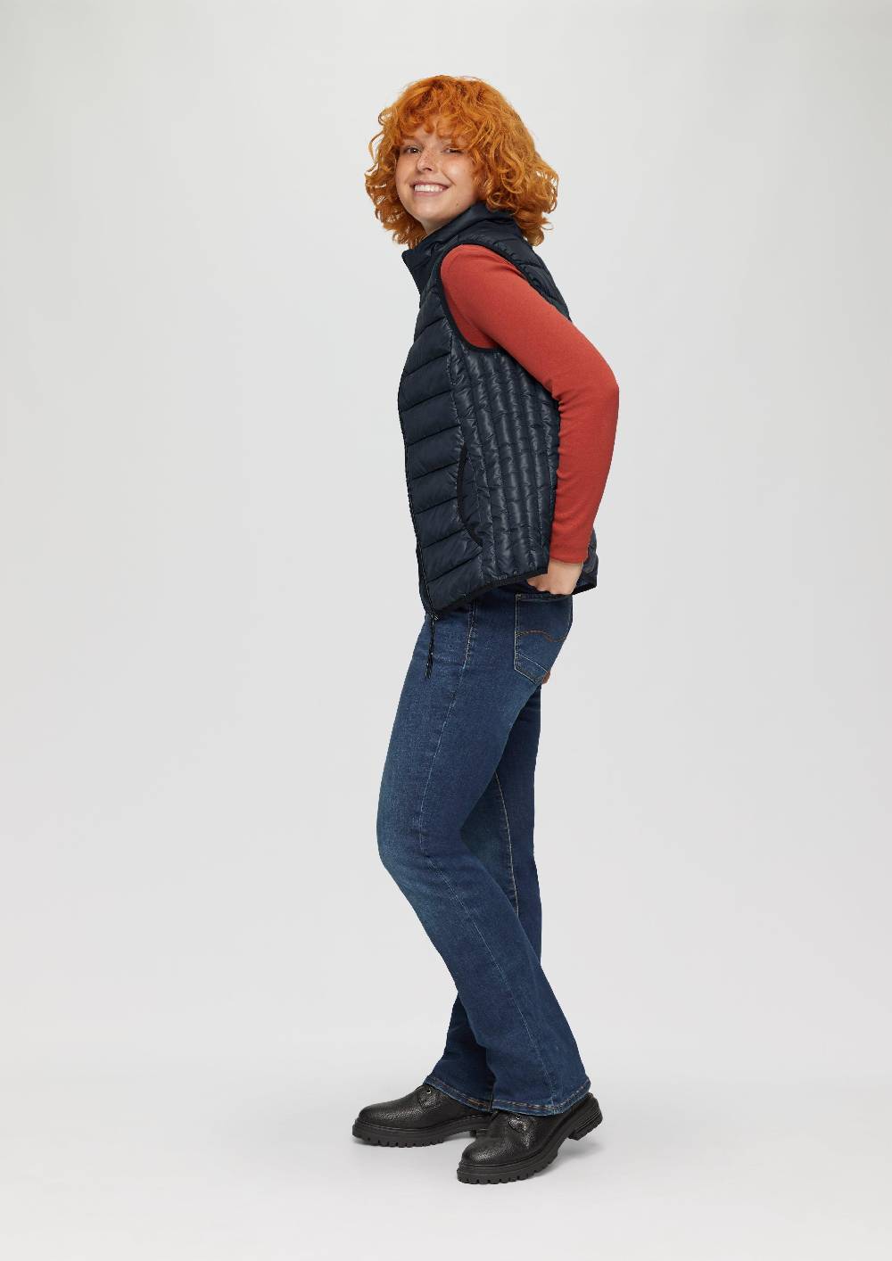 S.Oliver Gesteppte Weste Mit Stehkragen