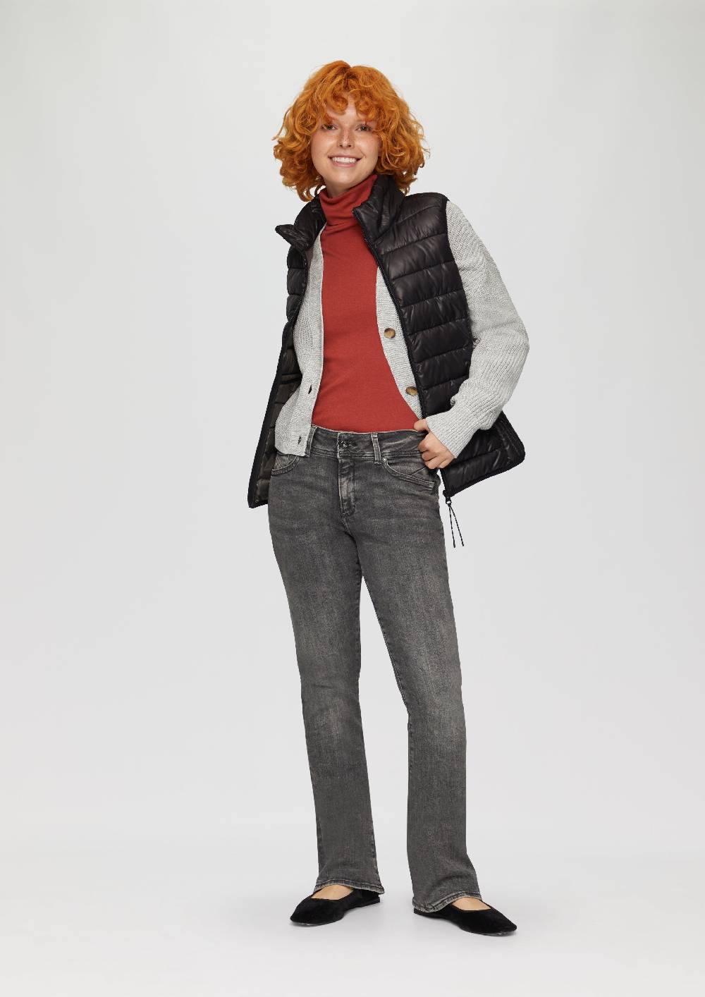 S.Oliver Gesteppte Weste Mit Stehkragen