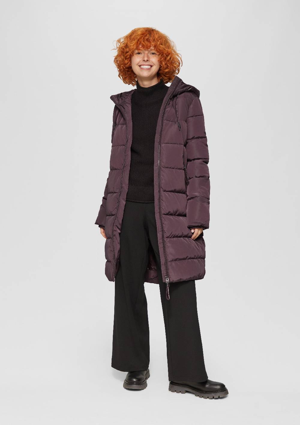 S.Oliver Gesteppter Mantel Mit Kapuze