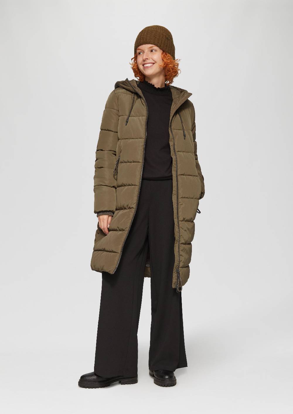 S.Oliver Gesteppter Mantel Mit Kapuze