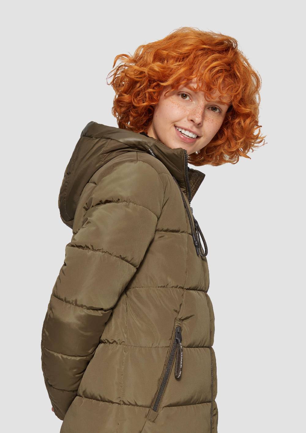 S.Oliver Gesteppter Mantel Mit Kapuze