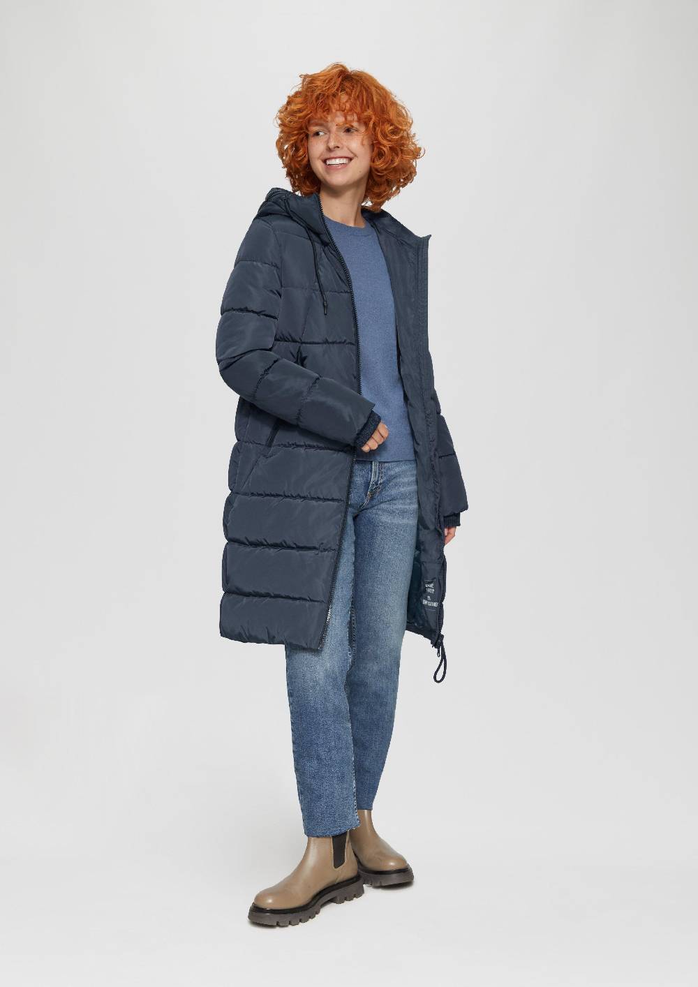 S.Oliver Gesteppter Mantel Mit Kapuze