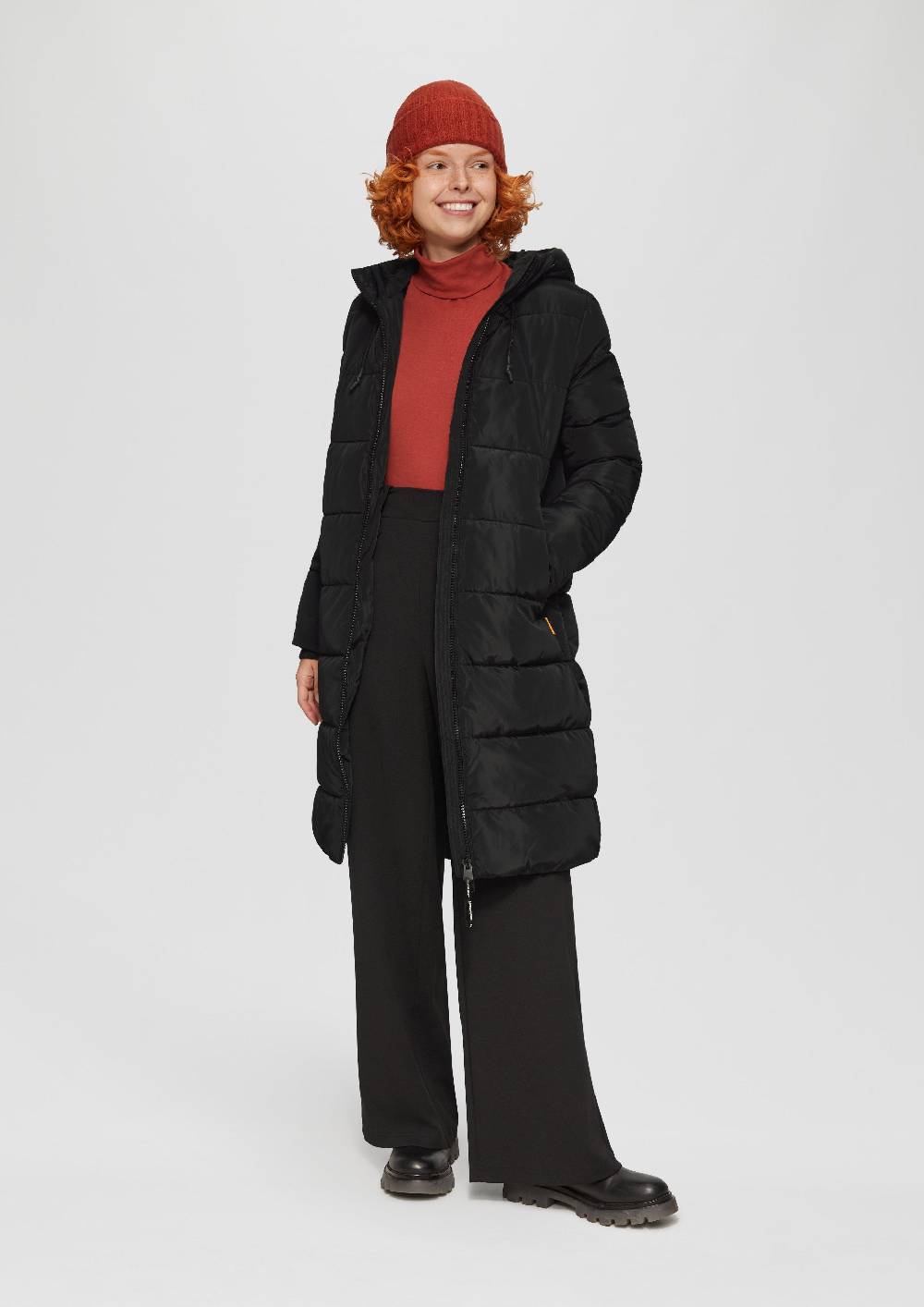 S.Oliver Gesteppter Mantel Mit Kapuze